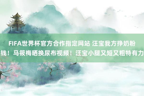 FIFA世界杯官方合作指定网站 汪宝我方挣奶粉钱!马筱梅晒换尿布视频!汪宝小腿又短又粗特有力