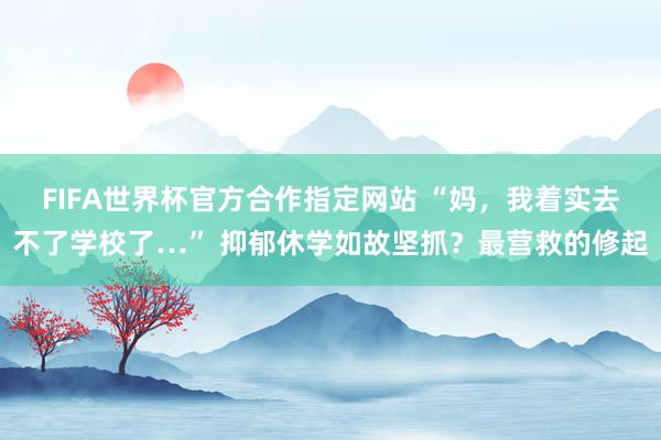 FIFA世界杯官方合作指定网站 “妈,我着实去不了学校了…” 抑郁休学如故坚抓?最营救的修起