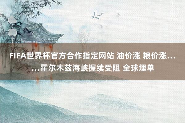 FIFA世界杯官方合作指定网站 油价涨 粮价涨……霍尔木兹海峡握续受阻 全球埋单